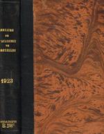 Annuaire de l'academie royale des sciences, des lettres et des beaux-arts de belgique. 1923, 89 annee