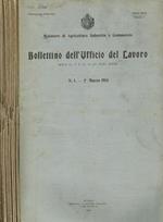 Bollettino dell'ufficio del lavoro. Nuova serie, vol.I, anno 1913