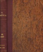 La critica. Rivista di letteratura, storia e filosofia. Volume XV, seconda serie, 1917