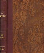 La critica. Rivista di letteratura, storia e filosofia. Volume XX, seconda serie, 1922