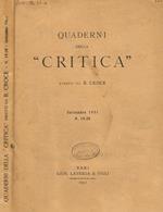 Quaderni della critica diretti da B.Croce Vol.VII, quaderni 19-20, anno 1951