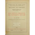 Del conto corrente. Dei contratti bancari. Art. 1823-1860