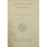 Archivio penale. Volume VII - Anno 1951