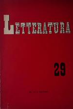 Letteratura 29. Anno V settembre-ottobre 1957