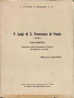 P. Luigi di S. Francesco di Paola (Besi) Passionista. Memorie biografiche