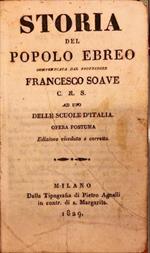 Storia del popolo Ebreo compendiata dal professore Francesco Soave C. R. S