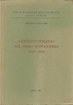 L' esercito italiano nel primo dopoguerra 1918-1920