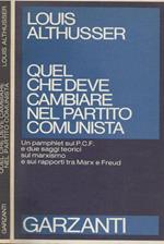 Quel che deve cambiare nel partito comunista