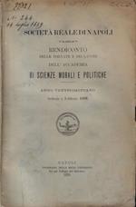 Rendiconto delle tornate e dei lavori dell'Accademia di Scienze Morali e Politiche, Anno XXVIII- quaderno di Gennaio- Febbraio, Marzo-Aprile