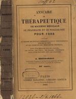 Annuaire de therapeutique de matiere medicale de pharmacie et de toxicologie pour 1866 A.Bouchardat