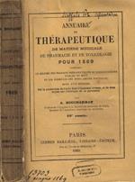 Annuaire de therapeutique de matiere medicale de pharmacie et de toxicologie pour 1869 A.Bouchardat