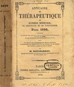 Annuaire de therapeutique de matiere medicale de pharmacie et de toxicologie pour 1850 M.Bouchardat