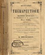 Annuaire de therapeutique de matiere medicale de pharmacie et de toxicologie pour 1845 M.Bouchardat