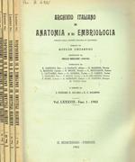 Archivio italiano di anatomia e di embriologia. Vol.XXXVII, 1982 I.Fazzari, E.Allara, G.C.Balboni, diretto da