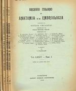 Archivio italiano di anatomia e di embriologia. Vol.LXXIV, 1969 I.Fazzari, diretto da