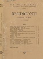 Istituto lombardo. Accademia di scienze e lettere. Rendiconti. Parte generale e atti ufficiali. Vol. 117 (1983). Vol.118 (1984)