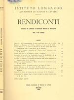 Istituto lombardo. Accademia di scienze e lettere. Rendiconti. Classe di lettere e scienze morali e storiche. Vol.116 (1982)