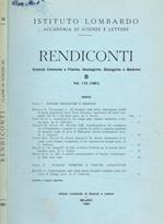 Istituto lombardo. Accademia di scienze e lettere. Rendiconti. Vol.115 (1981)