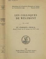 Les colloques de Wegimont. IV-1957