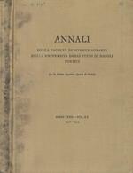 Annali della Facoltà di Scienze Agrarie della Università degli Studi di Napoli Portici vol. XX 1951-1953