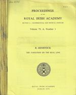 Proceedings of the Royal Irish Academy section A- Mathematical and Physical Sciences Vol 79 dal n. 1 al n. 17