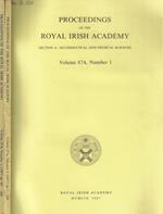 Proceedings of the Royal Irish Academy section A- Mathematical and Physical Sciences Vol 87 dal n. 1 al n. 2