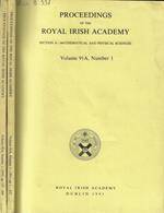 Proceedings of the Royal Irish Academy section A- Mathematical and Physical Sciences Vol 91 dal n. 1 al n. 2
