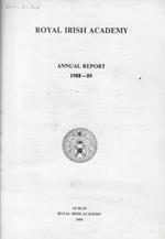 Royal Irish Academy Annual Report 1988-89