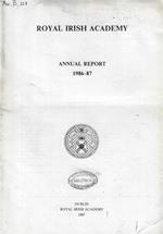 Royal Irish Academy Annual Report 1986-87