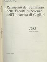 Rendiconti del seminario della facoltà di scienze dell'università di Cagliari. 1983, vol.LIII, fasc.1
