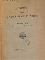 Annuario della società reale di Napoli anno XX e.f. (29 ottobre 1941-28 ottobre 1942)