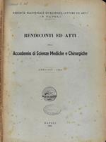 Rendiconti ed Atti della Accademia di Scienze Mediche e Chirurgiche Anno 1950