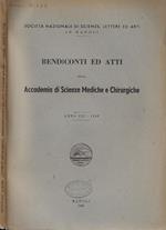 Rendiconti ed Atti della Accademia di Scienze Mediche e Chirurgiche Anno 1948