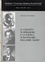 Il concetto di ispirazione e la poetica di Baudelaire, Mallarmé, Valéry
