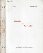 Storia e Civiltà Anno 1988 n. 1/2-3-4