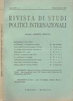 Rivista di studi politici internazionali Anno XXIX, n.4 1962 Giuseppe Vedovato, direttore