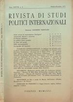 Rivista di studi politici internazionali Anno XXXVIII, n.4 1971 Giuseppe Vedovato, direttore