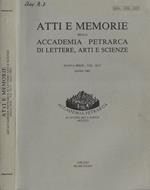 Atti e memorie della Accademia Petrarca di lettere, arti e scienze nuova serie Vol. XLV anno 1982