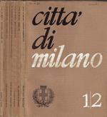 Città di Milano N. 1/2, 3, 4/5, 6, 7/8, 11/12 1971 Leonida Villani, direttore