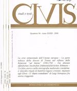 Civis studi e testi. Rivista storica quadrimestrale. Quaderno 94, 95, 96, anno XXXII, 2008, e supplemento n.24