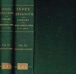 Index-catalogue of the library of the surgeon-general's office united states army. Authors and subjects. Vol.VII, XV