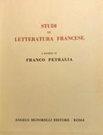 Studi di letteratura francese a ricordo di Franco Petralia