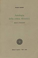 Antologia della critica filosofica. Vol. II: Medioevo e Rinascimento