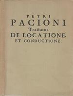 Tractatus de locatione, et conductione in quo non solum agitur in genere. .