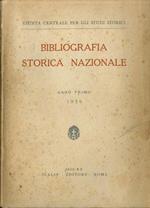Bibliografia storica nazionale.: anno I (1939)