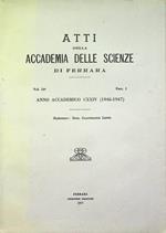 Atti della Accademia delle scienze di Ferrara: volume 24: fascicolo primo: anno accademico CXXCIV (1946-47)