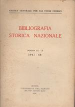 Bibliografia storica nazionale: anno IX-X (1947-48 )