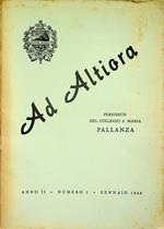 Ad altiora: periodico del Collegio S. Maria di Pallanza: Anno II - N. 1 (gennaio 1948)