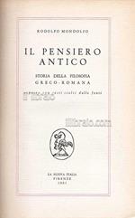 Il pensiero antico. Storia della filosofia greco - romana