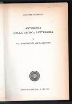 Antologia della critica letteraria II. Dal Rinascimento all'Illuminismo